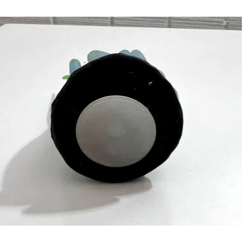 1 Pc Fluorescent Artificial Sea Anemone Coral Aquarium Tank Landscape Green
